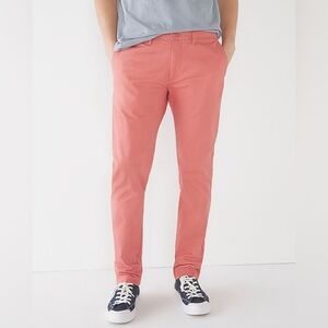 J.CREW Men’s 484 Slim-fit stretch chino pant in seasoned red - W32 L30